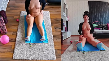 Preview 2 of Step Mom 30mini Full - Naughty and Naked - Dual Cam Yoga Will Make Your Heart Race!