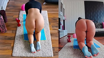 Preview 4 of Step Mom 30mini Full - Naughty and Naked - Dual Cam Yoga Will Make Your Heart Race!