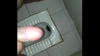 Preview 4 of Geek Skype - Morning handjob in the toilet