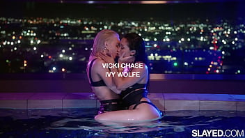 Preview 1 of Innocent Beauty Boobs - SLAYED - Ivy and Vicki take turns trying to out cum each other