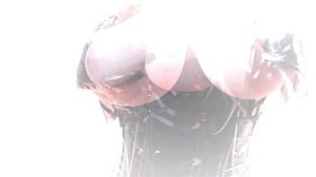 Preview 3 of Heroine Academy - ice boobs tease in PVC (Arya Grander)
