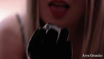 Preview 4 of Heroine Academy - ice boobs tease in PVC (Arya Grander)