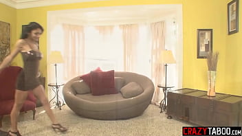 Preview 2 of Teen Sex Alextrasza - MILF Persia Pele fucks perverted stepdad and stepson and pleased dirty guys