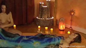 Preview 4 of Vintage Milf Blows Sleeping Boy - Touching His Penis With Handjob Massage To Relax