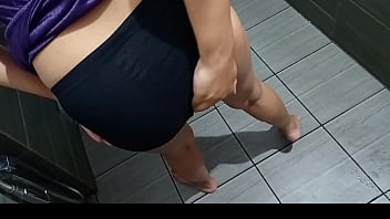 Preview 1 of Cuckold Smells White Nylon Feet - hidden cam horny XXX masturbate in morning