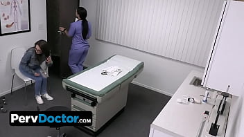 Preview 1 of Bbc Latina Reverse Cowgirl Pov - Cute Babe With Nice Tits And Glasses Visits Doctor And Bribes Him With Her Tattooed Round Booty