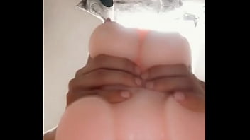 Preview 3 of Shemales Cumshoots - Big dick vs tight silicone sextoy