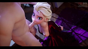 Preview 3 of Doxies Sex - Elsa Deepthroat - Frozen