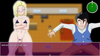 Preview 3 of Sex Black Lack Girl - Android 18 slutty sex with Trunks using wet deep pussy dragon ball xxx - android quest for the ball