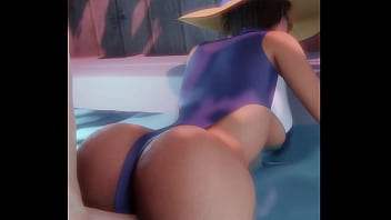 Preview 4 of Raf Iendeya - Jill Valentine sex in the pool
