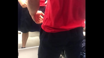Preview 2 of Barat Ngocok Memek - I spy on a Russian man in the fitting room of a store