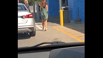 Preview 2 of Risky Bareback - Candid milf sundress