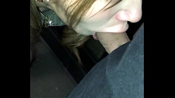 Preview 4 of Dbl Vagina With Dildo And Dick - Girlsbar worker gives blowjob outside