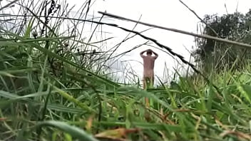 Preview 1 of Bf Chdi - Short naked walk with foreskin retracted
