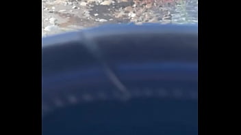 Preview 2 of Pregnant Orgasm Vid - jerking off in very risky public spot