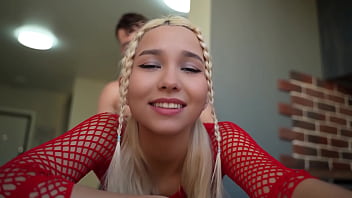 Preview 2 of Classic From - Hot blonde in red gets fucked hard