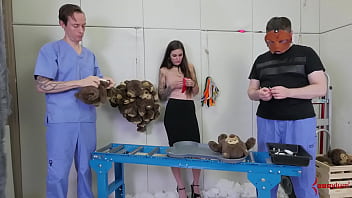 Preview 2 of Bob Hot Xxx Taj Vid Com - Threeway sub spit roast for BDSM teen