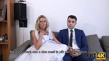 Preview 2 of Gxnx Videos Hd - DEBT4k. Un grosso debito &egrave_ il motivo per cui la ragazza viene scopata in presenza dello sposo