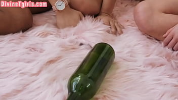 Preview 2 of Orgazmo Ful Anal - Ginger tgirl fucking ebony girlfriend in erotic couple