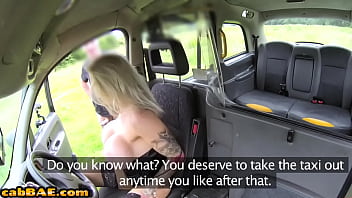 Preview 2 of 60fps Punish - Busty british cabbie pounded on backseat by her passenger
