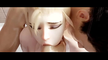 Preview 3 of Mga Vergien Pa - Mercy in the Shower - Overwatch