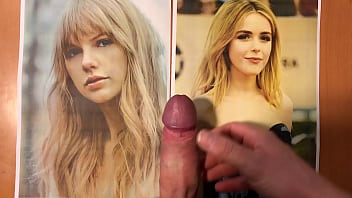 Preview 2 of Destroying Dani Daniels - cumshot tribute championship round 14 - Taylor Swift vs. Kiernan Shipka