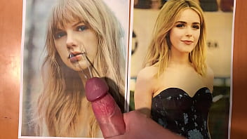 Preview 3 of Destroying Dani Daniels - cumshot tribute championship round 14 - Taylor Swift vs. Kiernan Shipka