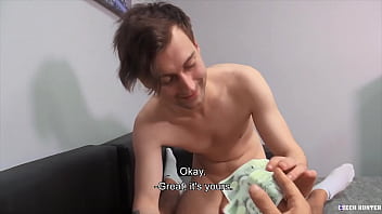Preview 4 of Buzzer Hd Xxx Negro - Straight Twink Takes A Big Cock In His Ass &amp_ Mouth And Enjoys It For A Good Amount Of Money - Czech Hunter 565