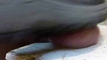Preview 2 of Dildo Grosso - Boot on my Balls