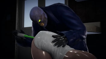 Preview 1 of Blacked 2016 Xxx - Jill Valentine squirts when Nemezis puts a vibrator up her ass - Resident Evil Porn