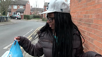 Preview 1 of Bbw Transexual Pussy - British slut Lola takes a big white cock in her hungry black hole