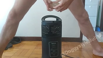 Preview 2 of Mum Teaching Son To Fuck - Rehearsing bull-doggystyle fucking with my Fleshlight toy