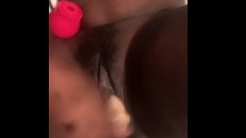 Preview 4 of Mom Son Sleeping Xxn Videos - Ebony makes pussy cream