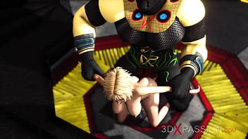 Preview 3 of Watch Kbj - Sci-fi pyramid. Anubis fucks hard a sexy woman