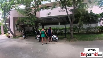 Preview 1 of Lord Kvento Full Videos - Busty amateur inked Thai teen Polly teasing and fucking a big white dick