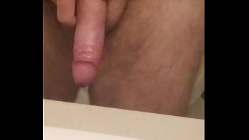 Preview 4 of God And Girl Xxx Sexy C - Big White uncut cock with precum