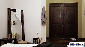 Preview 2 of Big And Bbc - Blonde organizer caught toying by client