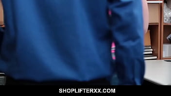 Preview 1 of Anushka Sxi Vidio - Young thieves Jojo Kiss and Rylee Renee getting teen pussies fucked in threesome
