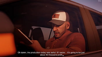 Preview 1 of Peluda Miedo - Guy sucked hard off an adult man and took cum in his mouth in a car,  animation from the game