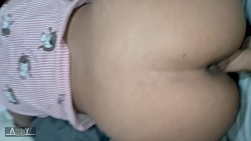 Preview 3 of Kc Hotel Sex - espiando a mi hijastra nalgona. Se calienta y me deja follarla