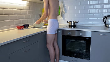 Preview 1 of Gujarti Xxxcom - Dirty Dishes Clean Cock | 4K