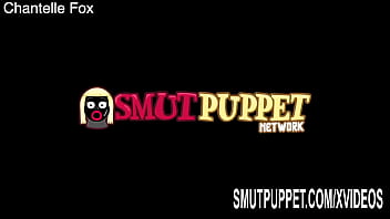 Preview 1 of Lesbian Neck Kiss - Smut Puppet - Young Brunette Babes Riding Dicks Compilation