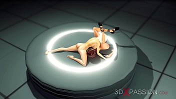 Preview 2 of Rare Video Family Group - Super sexy 3d dickgirl fucks a horny blonde in the space station