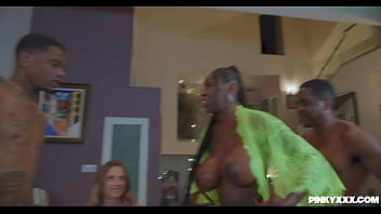 Preview 3 of Mom Sex Whet Boy - BK BRICK,  DAMION DAYSKI vs EBONY MYSTIQUE AND KYLER QUINN