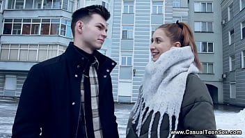 Preview 1 of Pesey Do - Casual Teen Sex - Cock puts a smile on Iris Kiss Kiss face