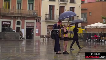 Preview 3 of Xxxxxx Kiss Kiss Video Kiss - Public slut humiliated on the street by her strict domina