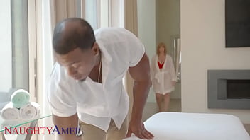 Preview 1 of Old Man Fuck His Neighbours Wife - Naughty America - Sara Jay wants a penetration massage!!