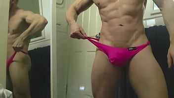 Preview 1 of Ameri Ichoic - mesh fetish bulge briefs zakrogerz