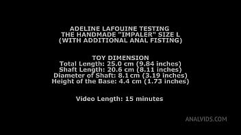 Preview 1 of Banbros Xxx - Adeline Lafouine Testing The Handmade Impaler Size L (With Additional Anal Fisting) TWT056