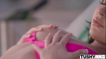Preview 1 of Helpless Porn Germanl Forced - TUSHY Anal-curious Keira has special surprise for boyfriend